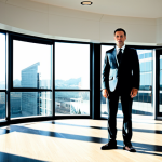 전문성을 위한 학습 목표 설정법 - **Subject:** A professional architect
    **Clothing:** Fully clothed in a tailored business suit, a...