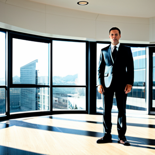 전문성을 위한 학습 목표 설정법 - **Subject:** A professional architect
    **Clothing:** Fully clothed in a tailored business suit, a...